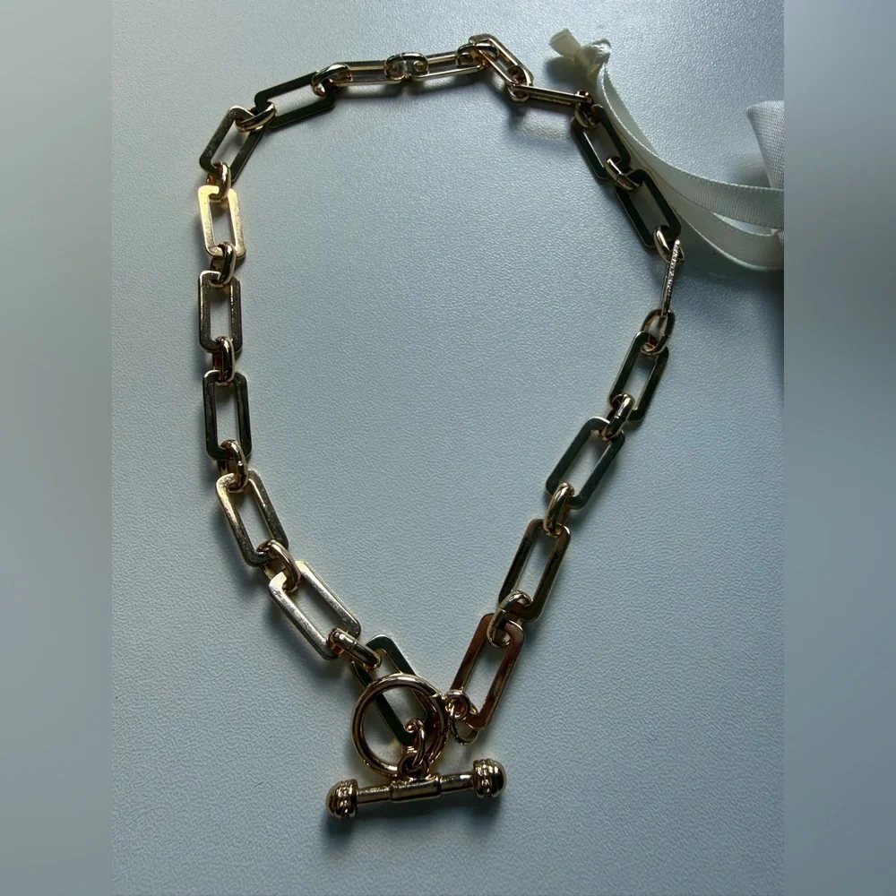 Ettika Gold flat chain necklace - Picture 2 of 8